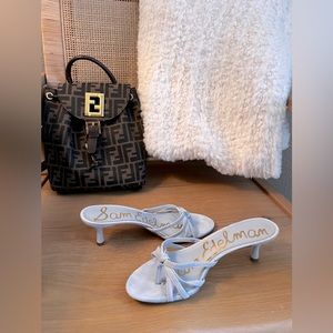 Sam Edelman Kitten Heel Baby blue suede